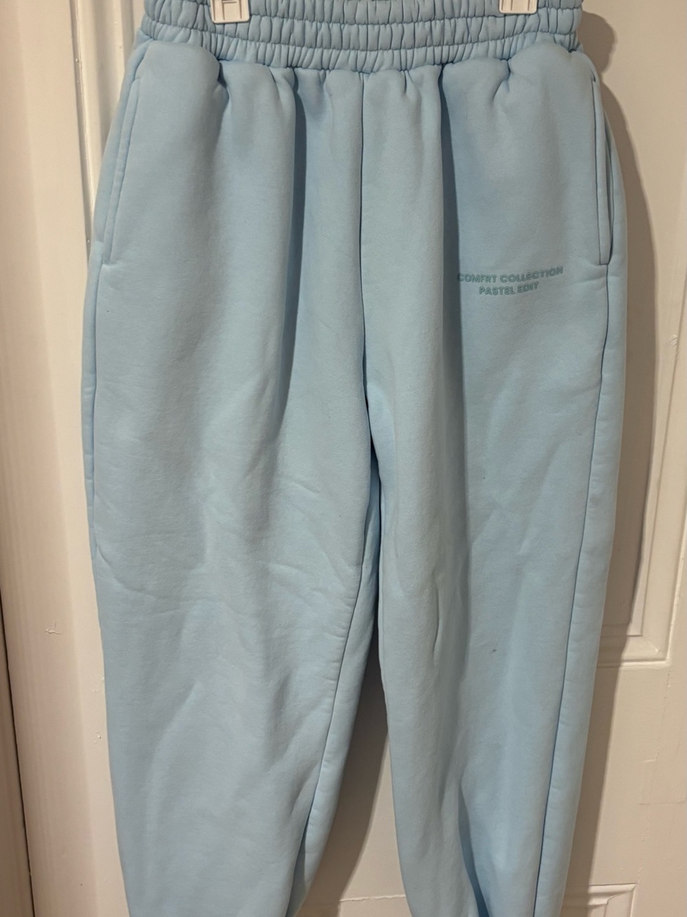 Comfrt Pastel Baby Blue Sweat Joggers